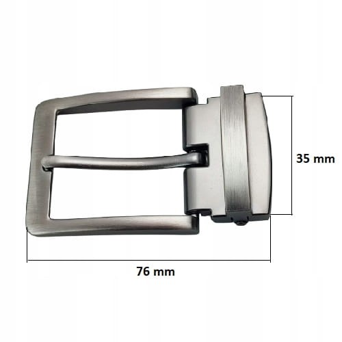 Klamra na zacisk do paska 3,5 cm 35 mm ciemny nikiel satyna (3B)