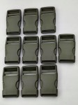 Klamra zatrzaskowa plastikowa 30 mm do paska 10 szt oliwka