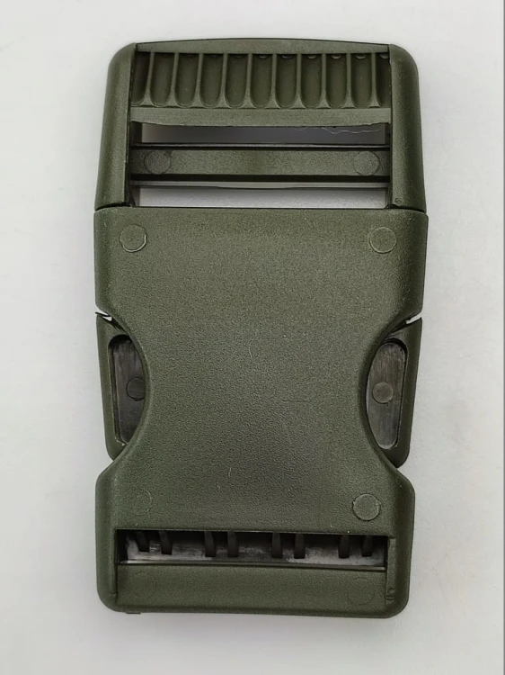 Klamra zatrzaskowa plastikowa 30 mm do paska 1 szt oliwka