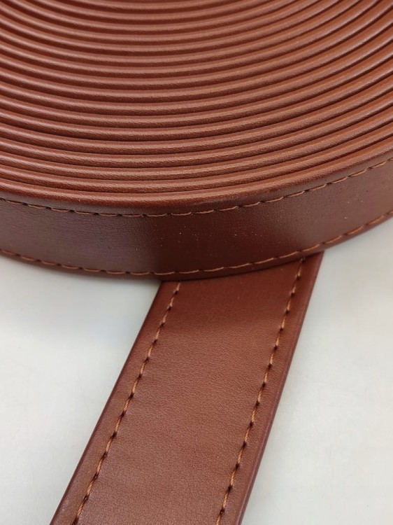 Pasek eko skóra do torebki 30 mm / 1 metr brąz