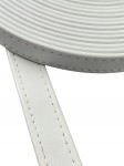 Pasek eko skóra do torebki 19 mm / 1 metr biały