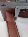 Pasek eko skóra do torebki 25 mm / 1 metr brązowy