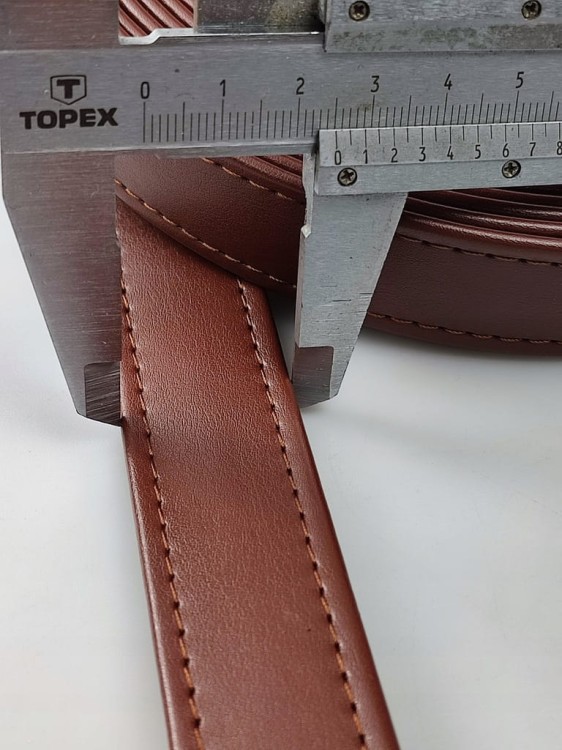 Pasek eko skóra do torebki 25 mm / 1 metr brązowy