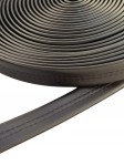 Pasek gruby eko skóra do torebki 21 mm / 1 metr czarny