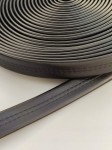 Pasek gruby eko skóra do torebki 21 mm / 1 metr czarny