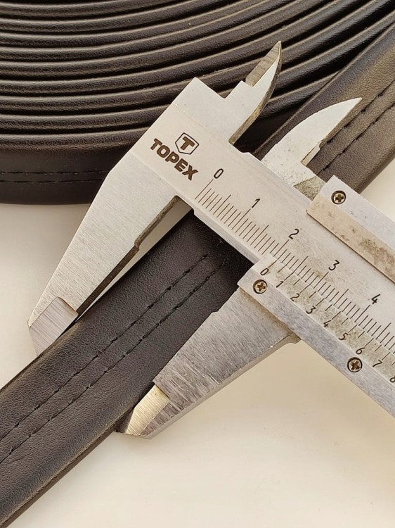Pasek gruby eko skóra do torebki 21 mm / 1 metr czarny