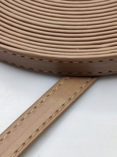 Pasek eko skóra do torebki 12 mm / 1 metr capucino
