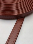 Pasek eko skóra do torebki 12 mm / 1 metr brąz