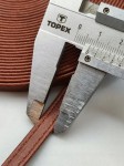 Pasek eko skóra do torebki 8 mm / 100 cm brązowy