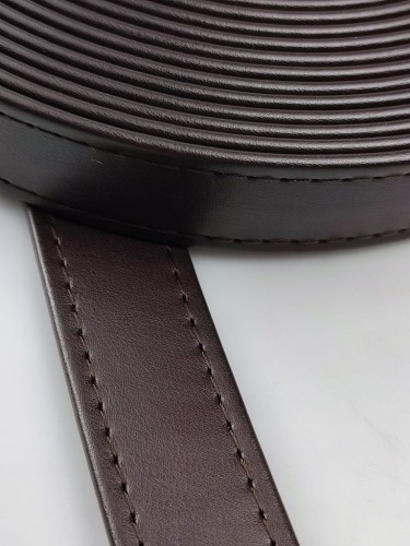 Pasek eko skóra do torebki 25 mm / 150 cm ciemny brąz
