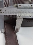 Pasek eko skóra do torebki 25 mm / 150 cm ciemny brąz
