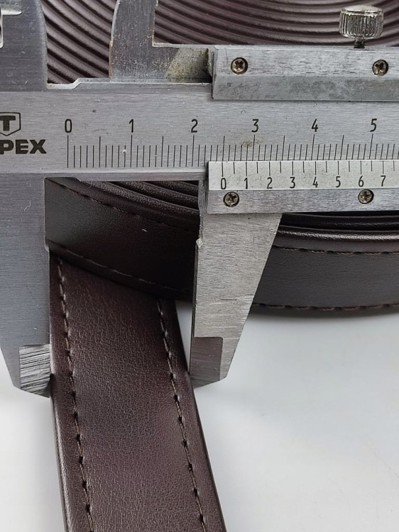 Pasek eko skóra do torebki 25 mm / 150 cm ciemny brąz