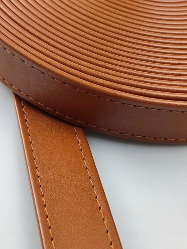 Pasek eko skóra do torebki 25 mm / 150 cm jasny brąz