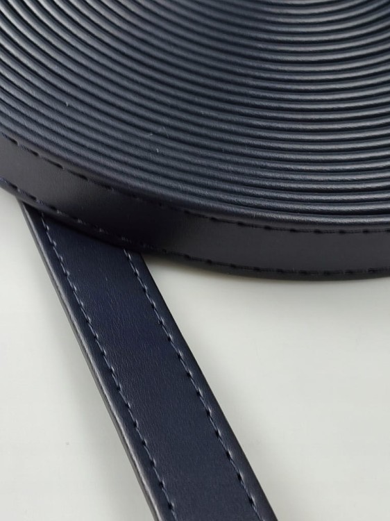 Pasek eko skóra do torebki 19 mm / 150 cm granat