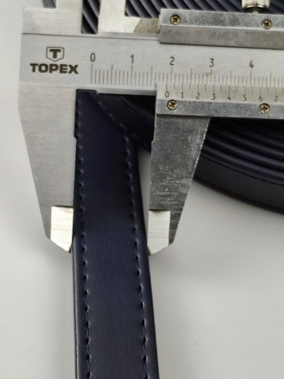Pasek eko skóra do torebki 19 mm / 150 cm granat