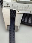 Pasek eko skóra do torebki 10 mm / 1 metr granat