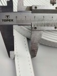 Pasek eko skóra do torebki 19 mm / 1 metr biały