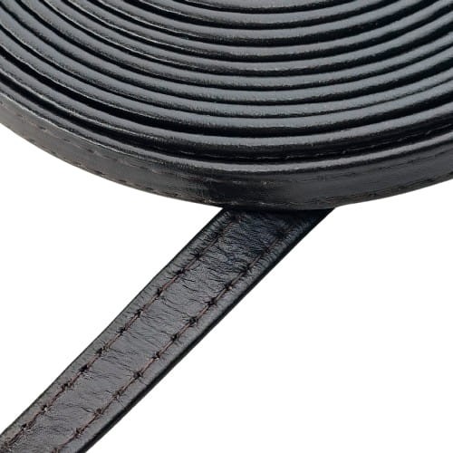 Pasek skórzany na metry bez okucia do torebki 10 mm / 100 cm ciemny brąz