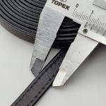 Pasek skórzany na metry bez okucia do torebki 10 mm / 100 cm ciemny brąz