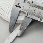 Pasek skórzany na metry bez okucia do torebki butów 10 mm / 100 cm biały