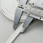 Pasek skórzany na metry bez okucia do torebki butów 10 mm / 100 cm biały