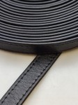 Pasek skórzany do torebki 20 mm / 100 cm czarny