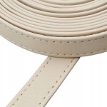 Pasek skórzany do torebki 20 mm / 100 cm beżowy