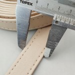Pasek skórzany do torebki 20 mm / 100 cm beżowy