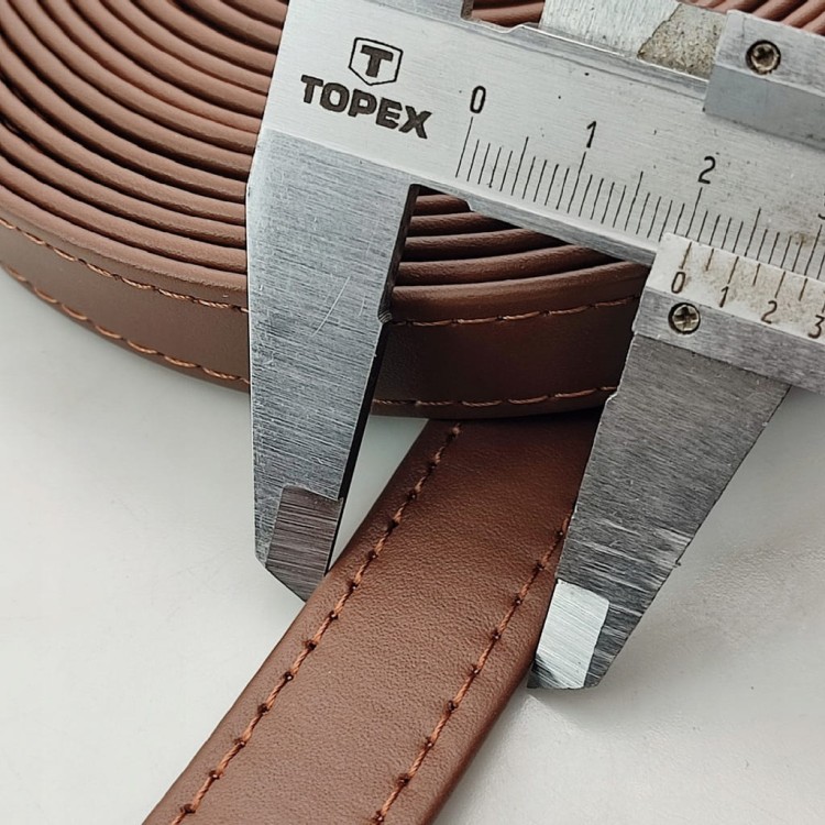 Pasek skórzany do torebki 20 mm / 100 cm brązowy