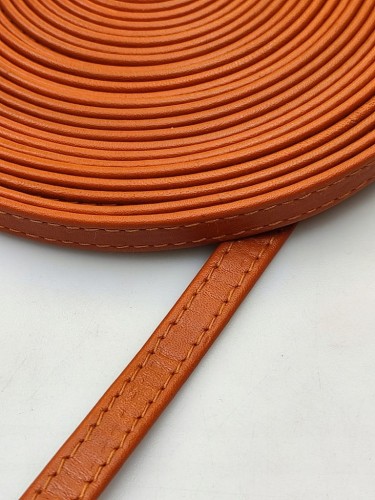 Pasek skórzany do torebki butów 8 mm / 100 cm jasny brąz