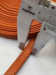 Pasek skórzany do torebki butów 8 mm / 100 cm jasny brąz