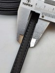 Pasek skórzany do torebki butów 10 mm / 100 cm czarny