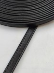 Pasek skórzany do torebki butów 10 mm / 100 cm czarny
