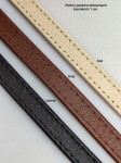 Pasek skórzany do torebki butów 10 mm / 100 cm czarny