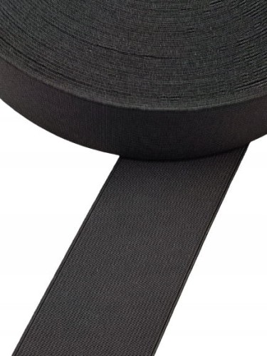 Guma obuwnicza do poszerzania kozaków 7 cm czarny 1 metr