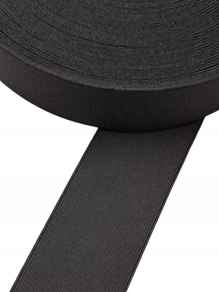 Guma obuwnicza do poszerzania kozaków 7 cm czarny 1 metr