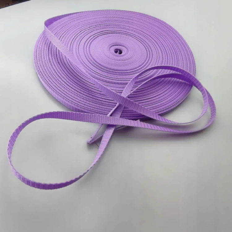 Taśma nośna 10 mm parciana 50 metrów jasny fiolet (375)