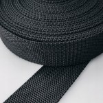 Taśma nośna parciana gruba 40 / 2 mm CZARNA 50 metrów
