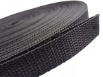 Taśma nośna parciana 1,3 mm polipropylenowa 20 mm CZARNA 50 metrów