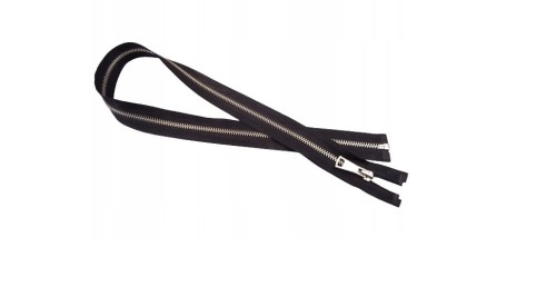 Zamek suwak metalowy rozdzielczy 5 chrom 80 cm