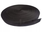 Taśma nośna 1,3 mm parciana 25 mm polipropylenowa czarna 1 metr