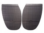 Zelówki duże do butów gumowe mocne chropowate Svig 180 x 135 mm czarny