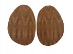 Zelówki antypoślizgowe fala na zimę grubość 3 mm beżowe 7,5 cm x 12 cm