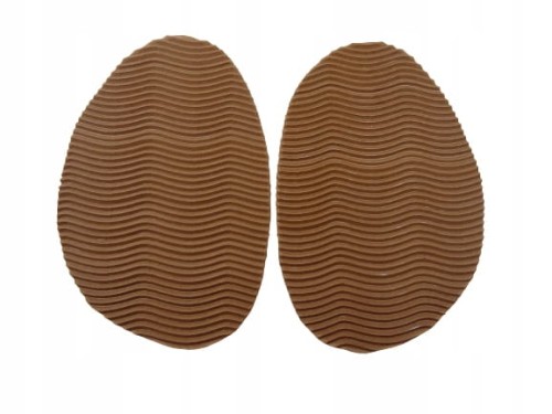 Zelówki antypoślizgowe fala na zimę grubość 3 mm beżowe 7,5 cm x 12 cm