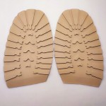 Zelówki męskie damskie z bieżnikiem traper 183 x 115 mm beżowe