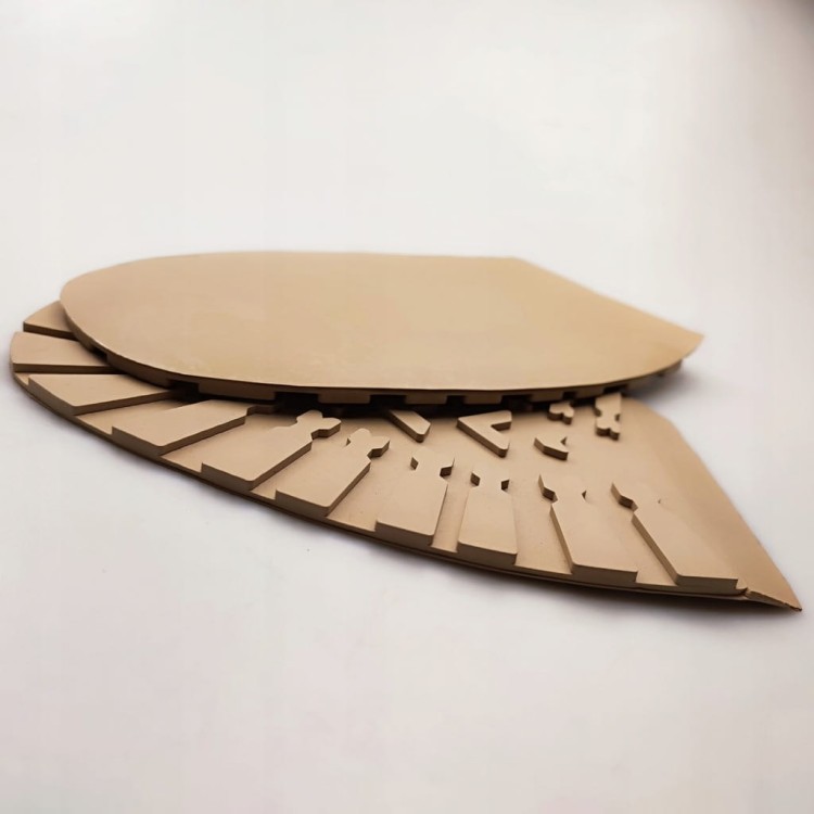 Zelówki męskie damskie z bieżnikiem traper 183 x 115 mm beżowe