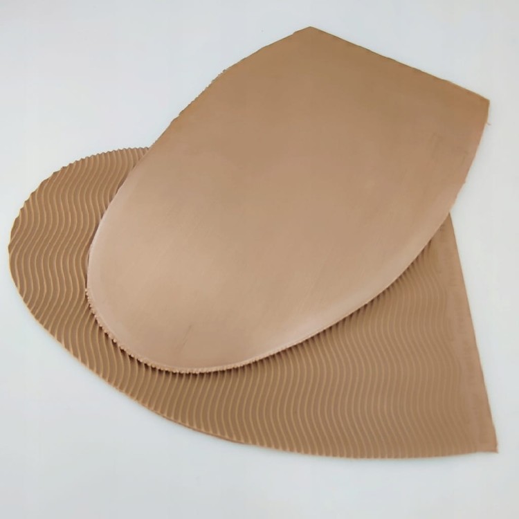 Zelówki gumowe do butów fala PRESTIGE 190 x 125 mm beżowe