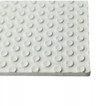 Guma styrogum 6 mm do butów na fleki spody 25 x 50 cm biała