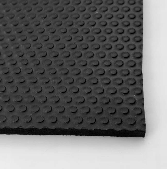Guma styrogum 8 mm do butów na fleki spody 25 x 50 cm czarna