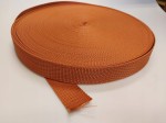 TAŚMA NOŚNA 50 mm 1,3mm jasny brąz PARCIANA 1 mb